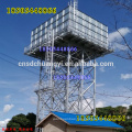 Elevated 500M3 HDG steel galvanized water tank with steel tower